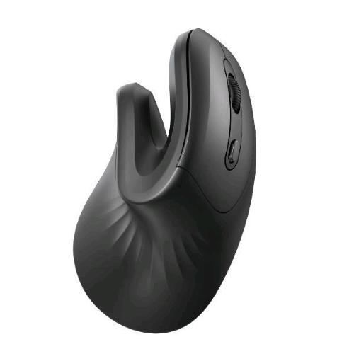 NILOX VERTICAL MOUSE VERTICALE ERGONOMICO CLICK SILENZIOSO 6 PULSANTI 3.200 DPI REGOLABILI NERO