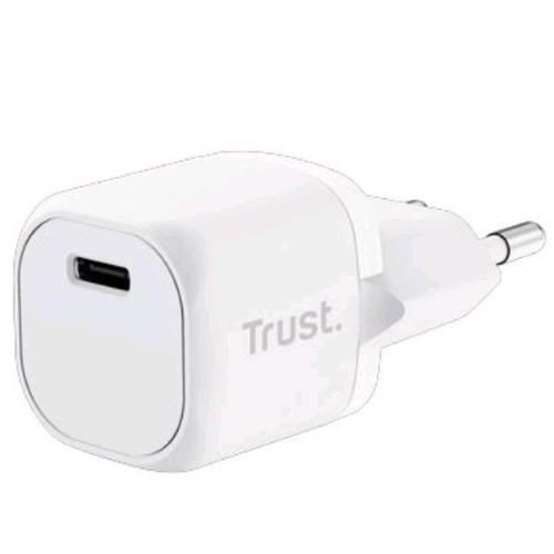 TRUST MAXO CARICABATTERIE DA RETE PD 20W 1x USB-C ULTRACOMPATTO BIANCO