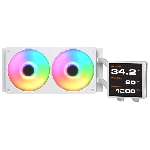 COUGAR Poseidon Vistek Pro ARGB 240 White CPU Liquid Cooler Intel 1851/1700/1200 AMD AM5/AM4