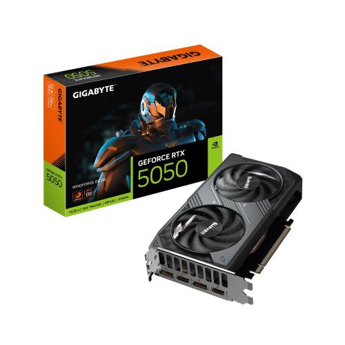 GIGABYTE GeForce RTX 5050 Windforce OC 8GB GDDR6 DLSS4 2*HDMI/2*DisplayPort PCi Ex 5.0 16x