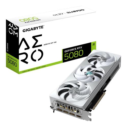 GIGABYTE GeForce RTX 5080 Aero OC SFF 16GB GDDR7 DLSS4 1*HDMI/3*DisplayPort PCi Ex 5.0 16x
