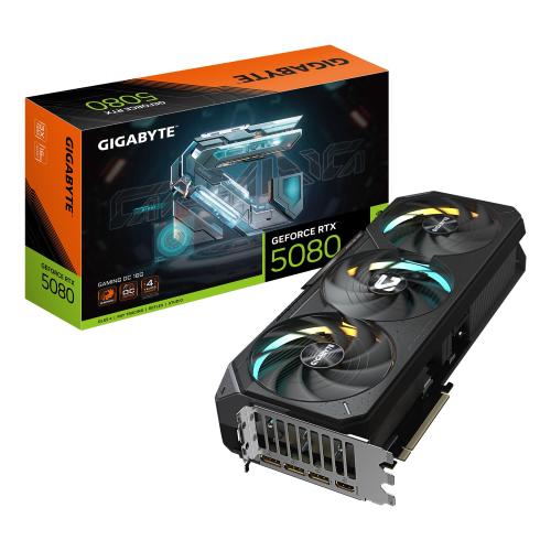 GIGABYTE GeForce RTX 5080 Gaming OC 16GB GDDR7 DLSS4 1*HDMI/3*DisplayPort PCi Ex 5.0 16x