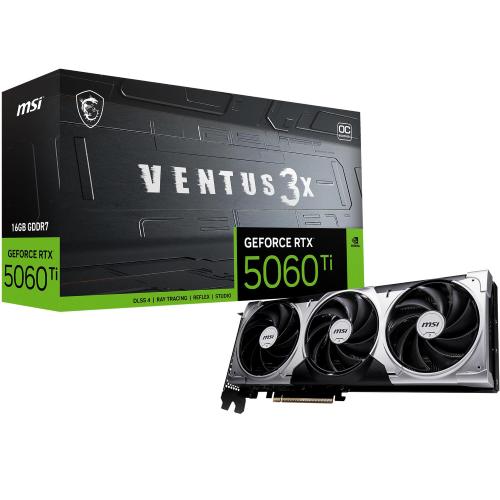 M0 GeForce RTX 5060 Ti 16G Ventus 3X OC 16GB GDDR7 DLSS4 1*HDMI/3*DisplayPort PCi Ex 5.0 16x