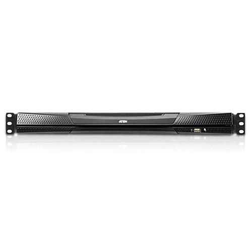 16-PORT CAT 5 DUAL RAIL 17" LCD DE