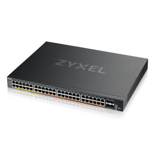 ZYXEL XMG2230-52HP-ZZ0101F NEBULAFLEX SWITCH GESTITO L3 - 32 PORTE PoE + 16 PORTE 2.5 MGigabit PoE (MAX 960W) + 4 PORTE 10GbE SFP+ MONTABILE A RACK