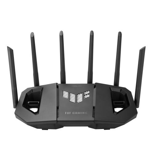 ASUS TUF GAMING BE6500 ROUTER GAMING WI-FI 7 DUAL BAND FINO A 6500 Mbps 4 PORTE 2.5GbE AiMesh e AiProtection Pro 6 ANTENNE NERO