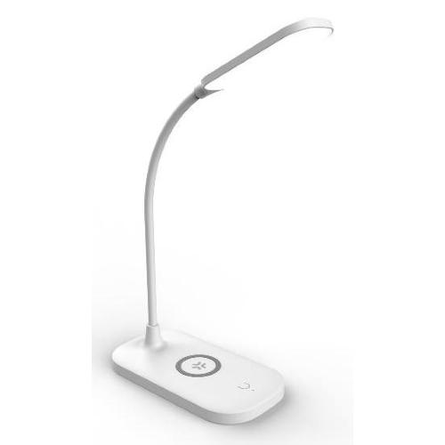 CELLY DESK LAMP LAMPADA LED CONTROLLO TOUCH CON BASE DI RICARICA WIRELESS PER SMARTPHONE TRE TONALITA' DI LUCE CALDA FREDDA MISTA BIANCO