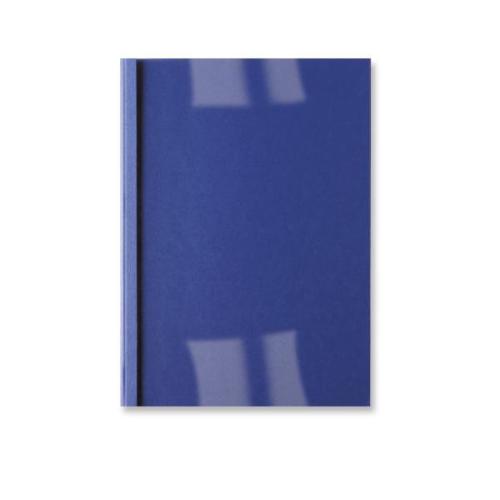 GBC LEATHERGRAIN TERMOCOPERTINA IN CARTONCINO + PVC 210X297 mm A4 DORSO 3 mm CAPACITA' FOGLI MIN 16 MAX 30 COL. BLU CONF 100 PZ.