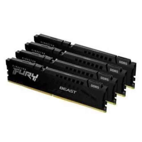 KINGSTON FURY BLACK KIT MEMORIA RAM 4x32GB TOT 128GB 5.600MHz TIPOLOGIA DIMM TECNOLOGIA DDR5 CAS 40