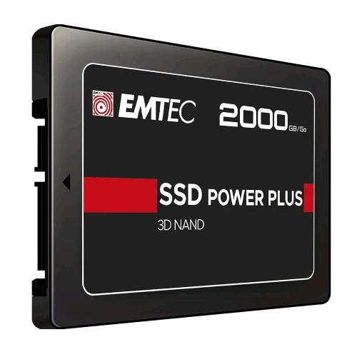 EMTEC X150 SSD POWER PLUS INTERNO 2.5" SATA III 2.000GB 3D NAND BLACK