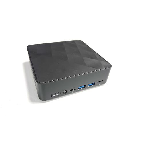 YASHI NUCKY NY330 MINI PC INTEL N100 RAM 16GB-SSD 512GB NVMe-INTEL UHD GRAPHICS-WI-FI 6 + 2 x GIGABIT LAN-WIN 11 PROF NERO