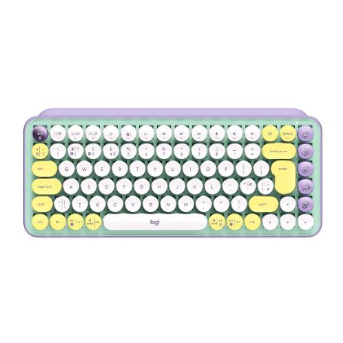 LOGITECH POP KEYS TASTIERA MECCANICA WIRELESS CON TASTI EMOJI PERSONALIZZABILI DESIGN COMPATTO DUREVOLE CONNETTIVITÀ BLUETOOTH/USB COMPATIBILITÀ MULTIDISPOSITIVO E OS LAYOUT ITALIANO