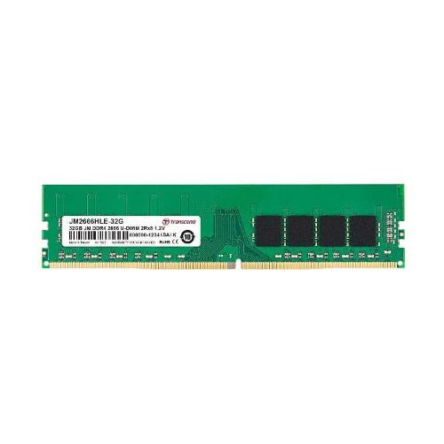 TRANSCEND JM2666HLE-32G MEMORIA RAM 32GB 2.666MHz TIPOLOGIA DIMM TECNOLOGIA DDR4