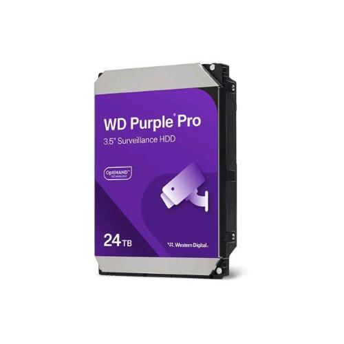 WESTERN DIGITAL PURPLE PRO HDD 24TB INTERNO 3.5" SATA 6Gb/s BUFFER 512MB 7.200rpm SURVEILLANCE HDD