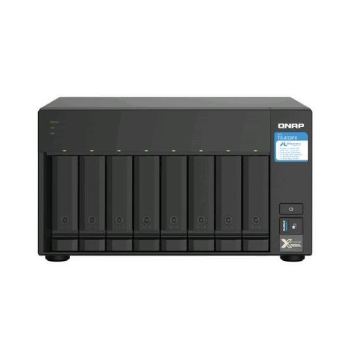 QNAP TS-832PX NAS CHASSIS TOWER ANNAPURNA LABS AL324 1.7GHz RAM 4GB-8 BAY HDD/SSD 2.5"/3.5"-S.O. QNAP TURBO SYSTEM BLACK