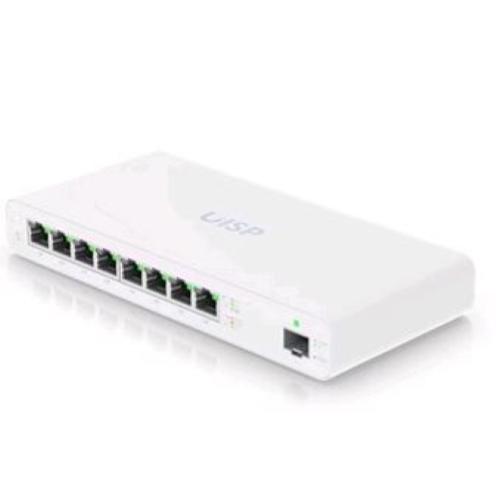 UBIQUITI UISP-S SWITCH GESTITO L2 8 PORTE Gigabit Ethernet (10/100/1000) 1 PORTA SFP PoE 110 W BIANCO DESKTOP
