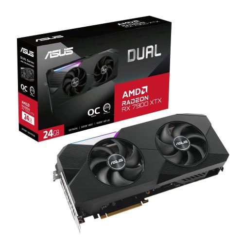 ASUS DUAL-RX7900XTX-O24G AMD RADEON RX 7900 XTX 24 GB GDDR6 PCI Express 4.0 DUAL FAN - 1 x HDMI 3 x DISPLAYPORT