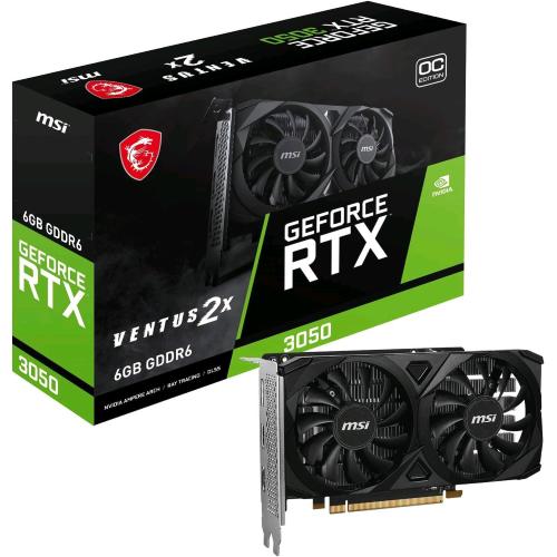 MSI GEFORCE RTX 3050 VENTUS 2X E 6G OC 6GB GDRR6 DUAL FAN