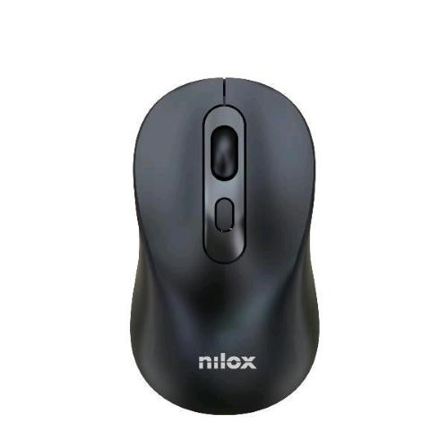 NILOX MOUSE OTTICO DUAL-WIRELESS BLUETOOTH 5.2 + WIRELESS 2.4GHz RICARICABILE 1.600 DPI NERO