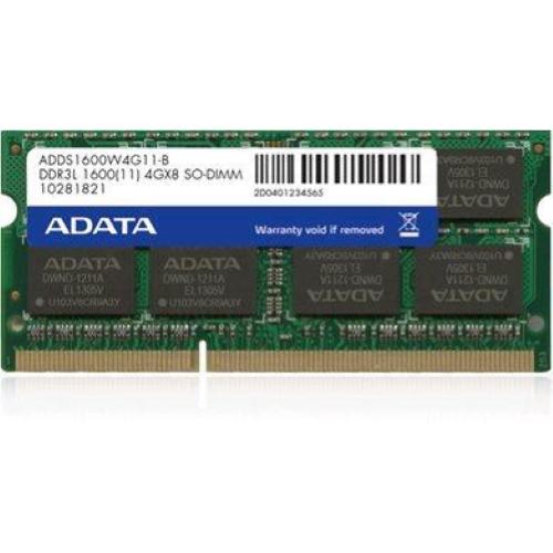 ADATA ADDS1600W8G11-S MEMORIA RAM 8GB 1.600MHz TIPOLOGIA SO-DIMM TECNOLOGIA DDR3L