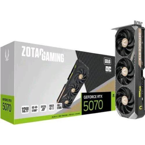 ZOTAC GEFORCE RTX 5080 SOLID CORE 16GB GDDR7 DLSS4 TRIPLE FAN PCIe 5.0 16x 1 x HDMI 3 x DISPLAYPORT