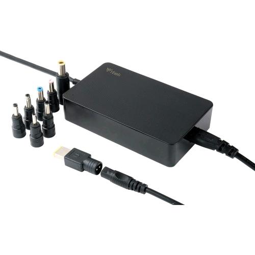 ITEK ITNBSD90 ALIMENTATORE UNIVERSALE PER NOTEBOOK 90W CON 8 CONNETTORI SLIM DESIGN BLACK