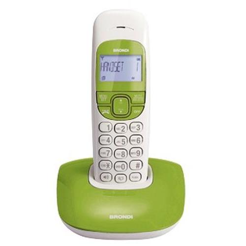BRONDI TELEFONO CORDLESS NICE BIANCO/VERDE