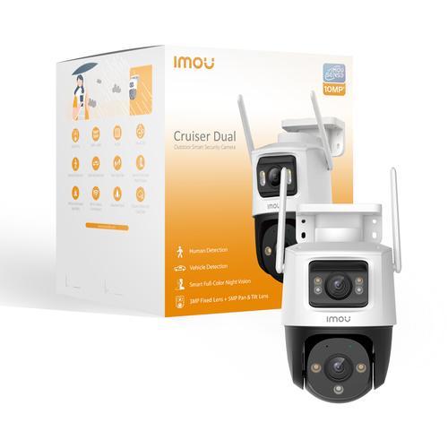 IMOU CRUISER DUAL 2 10Mp TELECAMERA DI SORVEGLIANZA DA ESTERNO DOPPIA LENTE FISSA E PTZ IP WI-FI VISIONE NOTTURNA SMART TRACKING