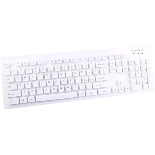 MEDIACOM M-SKB2600 TASTIERA USB LAYOUT ITALIANO COLORE BIANCO