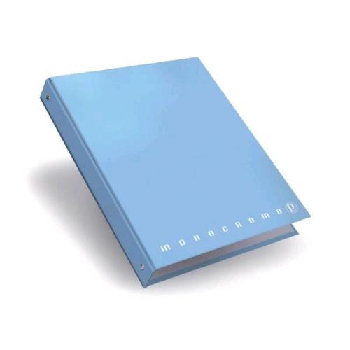 PIGNA MONOCROMO CARTELLA A5 CON ANELLI CARTONATA PLASTIFICATA CONF 5 Pz.