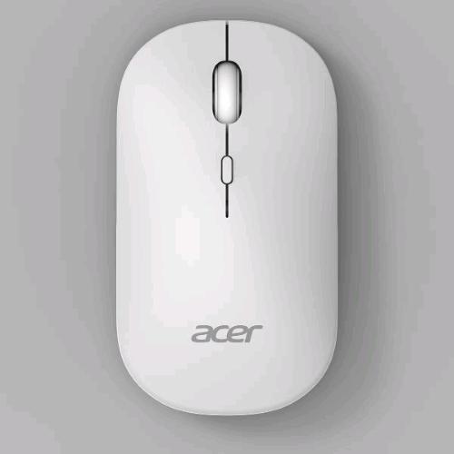 ACER AMR130 MOUSE OTTICO WIRELESS DUAL MODE BLUETOOTH 5.2 + WIRELESS 2.4GHz 4 PULSANTI 1.600 DPI REGOLABILI BIANCO