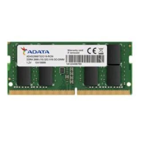 ADATA AD4S26668G19-SGN MEMORIA RAM 8GB 2.666MHz TIPOLOGIA SO-DIMM TECNOLOGIA DDR4
