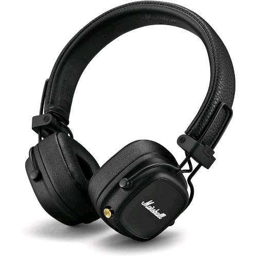 MARSHALL MAJOR IV CUFFIE ON-EAR WIRELESS BLUETOOTH 80 ORE DI RIPRODUZIONE NERO