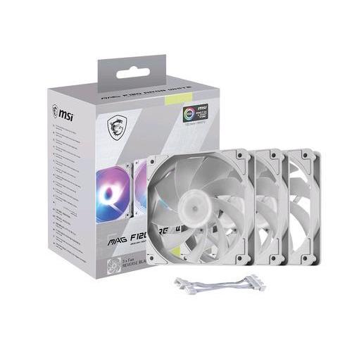MSI MAG F120 ARGB WHITE FAN 12cm CONF 3 Pz.