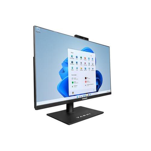 YASHI VICTORY AY24808 ALL IN ONE 24" i5-14450HX RAM 16GB-SSD 512GB NVMe-INTEL UHD GRAPHICS-WEB CAM 5MPx ALTOPARLANTI-WI-FI 6 + GIGABIT LAN-TASTIERA MOUSE WIN 11 PROF NERO