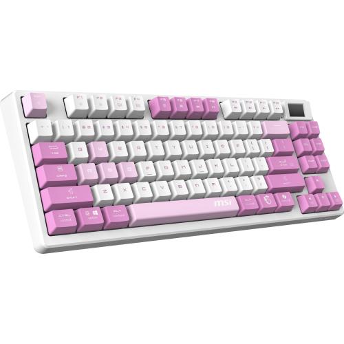 MSI FORGE GK600 TKL WIRELESS TASTIERA MECCANICA RGB LED USB-C BLUETOOTH 2.4GHz LAYOUT ITA PURPLE