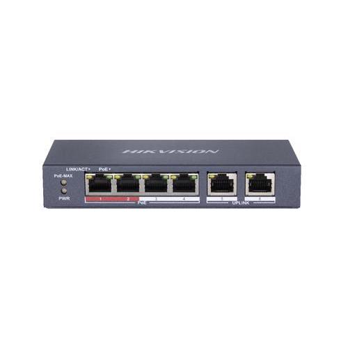 HIKVISION DS-3E0510P-E/M SWITCH 8 PORTE GIGABIT PORTE 10/100/1000 PoE (PoE 58W) + 1 PORTA GIGABIT UPLINK + 1 PORTA GIGABIT SFP DESKTOP