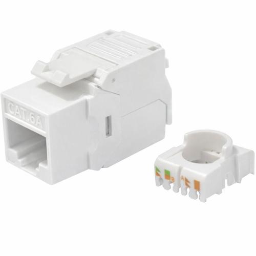Frutto Keystone RJ45 Cat.6A UTP Toolless Bianco 3&micro;