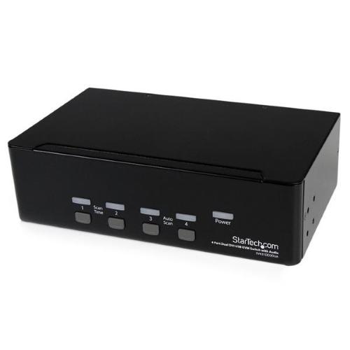 SWITCH KVM DUAL DVI USB 4 PORT