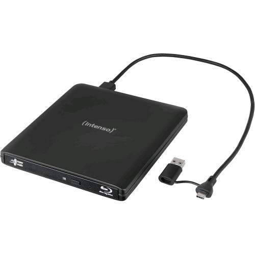 INTENSO EOD 500BD SLIM LETTORE MASTERIZZATORE ESTERNO BLU-RAY USB-A e USB-C 3.2 NERO