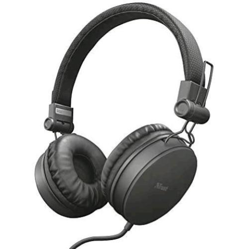 TRUST TONES WIRED CUFFIE CON CAVO 1 X JACK 3.5 MM NERO
