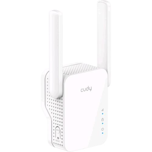 CUDY RE300 WI-FI 6 RANGE EXTENDER REPEATER AX3000 MESH WPS 2 ANTENNE ESTERNE BIANCO