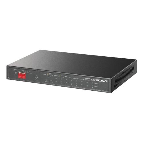 MERCUSYS SWITCH 10P GIGABIT RACK\DESK 8P PO 8?GIGABIT POE+ 2?GIGABIT NON POE