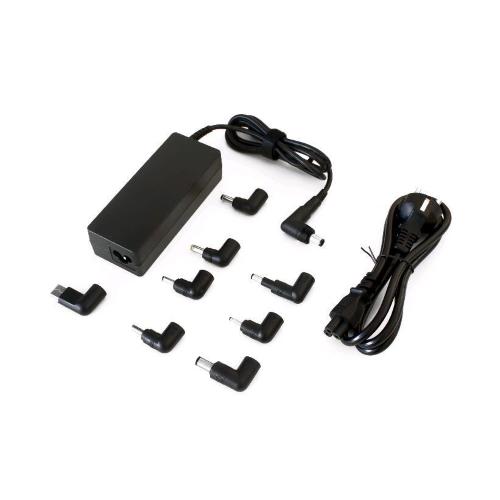TECHMADE TM-AFUA09 ALIMENTATORE UNIVERSALE PER NOTEBOOK 90W 8 TIPS + 1 AGGUIUNTIVA NERO BULK