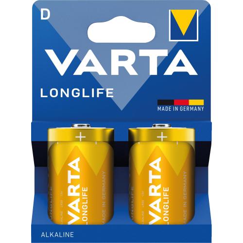 Blister 2 Batterie 1.5V Longlife Alcalina D Torcia
