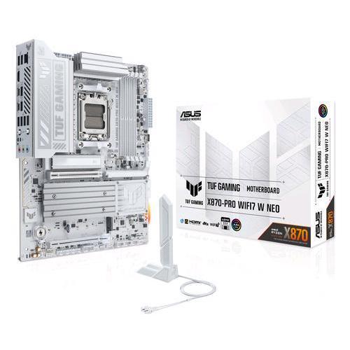 ASUS TUF GAMING X870-PRO WI-FI7 W NEO AMD X870 SOCKET AM5 ATX WHITE