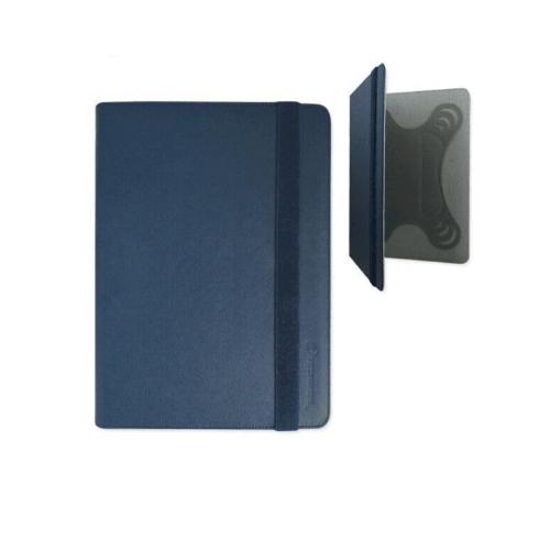 TECHMADE CUSTODIA UNIVERSALE PER TABLET 7"-8" IN POLIURETANO RIGIDA CHIUSURA AD ELASTCO BLU