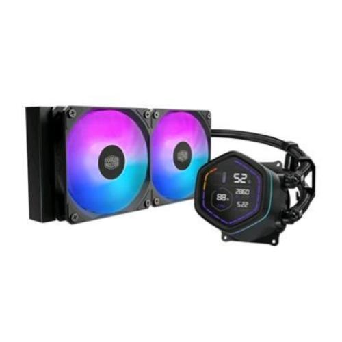 COOLER MASTER ML CORE NEX DIGITAL 240 BLACK ARGB DISSIPATORE PER CPU A LIQUIDO DUE VENTOLE 120mm DISPLAY LED LGA1851-1700-1200 AM5-AM4 NERO