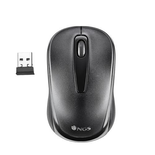 NGS MOUSE CON FILO 1200DPI WIRELESS CONNESS USB, NERO