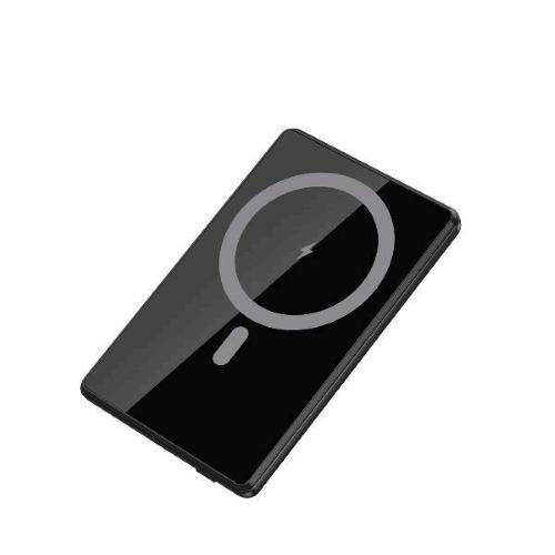 CELLY POWERBANK WIRELESS Magsafe 5.000mAh ULTRASOTTILE IN ALLUMINIO 15 W DISPLAY LED INTEGRATO NERO